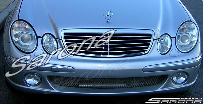 Custom Mercedes E Class  Sedan Front Bumper (2003 - 2009) - $575.00 (Part #MB-078-FB)